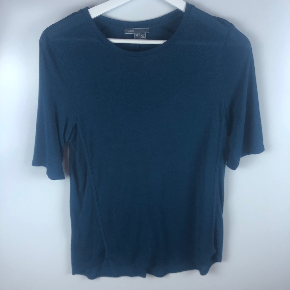 VINCE Blue Sheer T-shirt